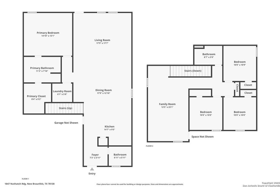 2D floor plan layout of this home in Voss Farms: Watermill Collection, New Braunfels, TX (Image 3).