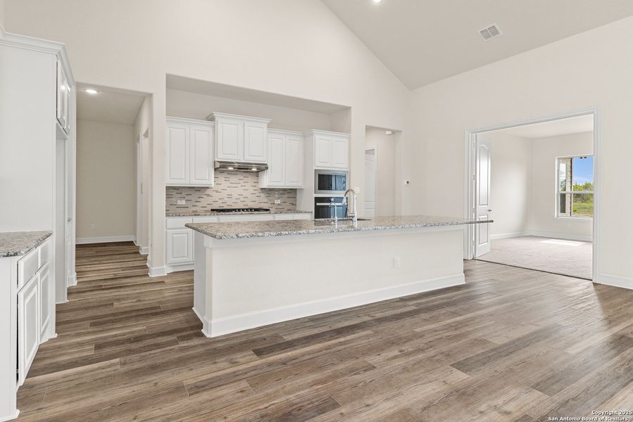 Furnished interior view inside a new home in Legend Park, Castroville (Image 8). Furnished interior view inside a new home in Legend Park, Castroville (Image 8).