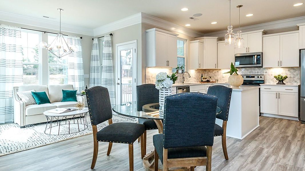 Furnished interior view inside a new home in Station Pointe, Angier (Image 8).