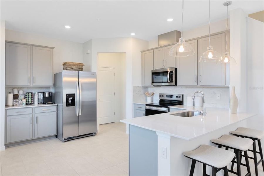 Furnished interior view inside a new home in Harbor Square, Palm Bay (Image 6). Furnished interior view inside a new home in Harbor Square, Palm Bay (Image 6).