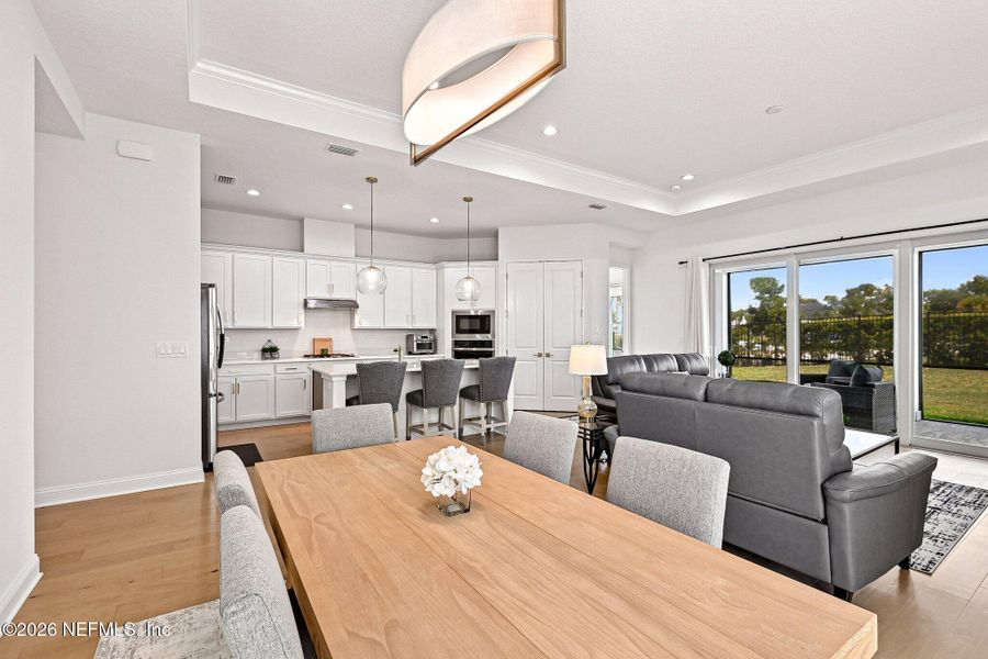 Furnished interior view inside a new home in SilverLeaf, St. Augustine (Image 10). Furnished interior view inside a new home in SilverLeaf, St. Augustine (Image 10).