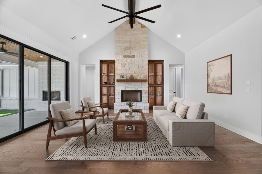 Representative furnished interior of a home built from the The Lubbock by Kenmark Homes in Overton Oaks, Decatur (Image 11).