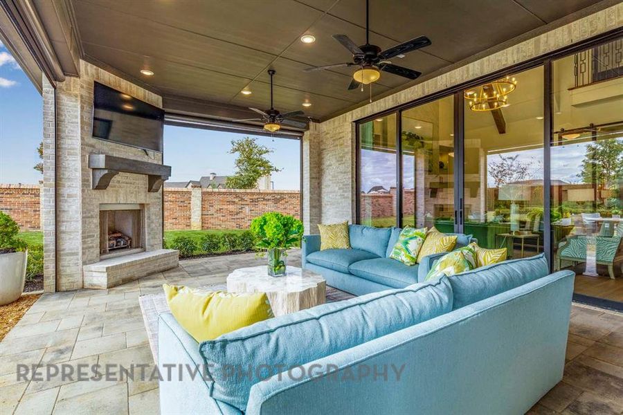 Exterior details and patio area of a home in StarView, Prosper (Image 20). Exterior details and patio area of a home in StarView, Prosper (Image 20).