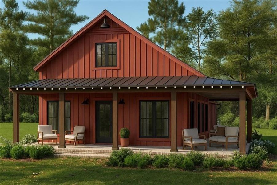 Front exterior of a new home in , Cleveland, GA, highlighting curb appeal (Image 2).