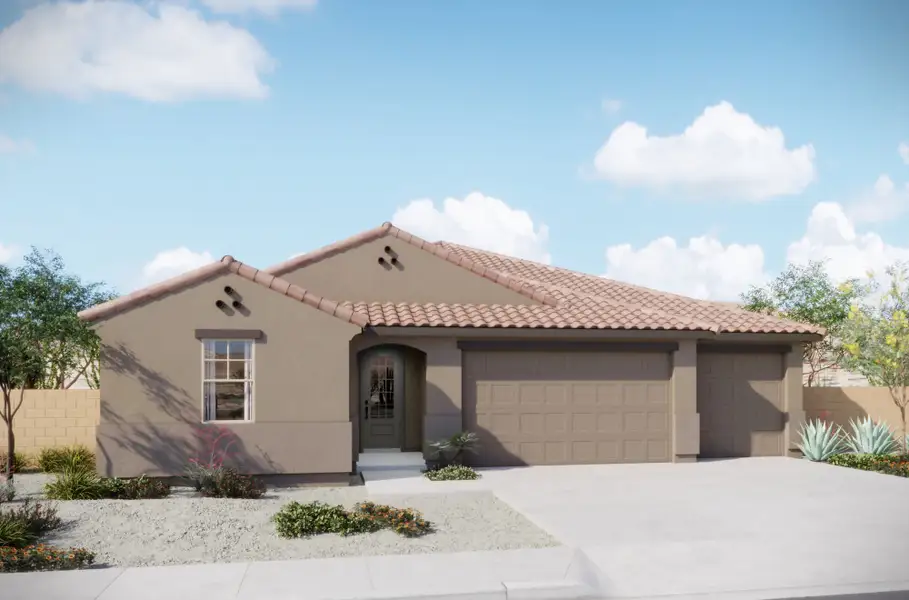 Representative exterior photo of a completed home built from the Crimson by Mattamy Homes in Covena Pointe, Tucson, AZ (Image 4).