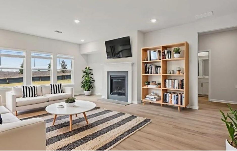 Furnished interior view inside a new home in Harmony Manor, Fairburn (Image 8).