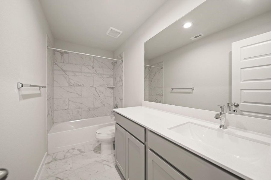 Furnished interior view inside a new home in Cypresswood Landing, Humble (Image 7).