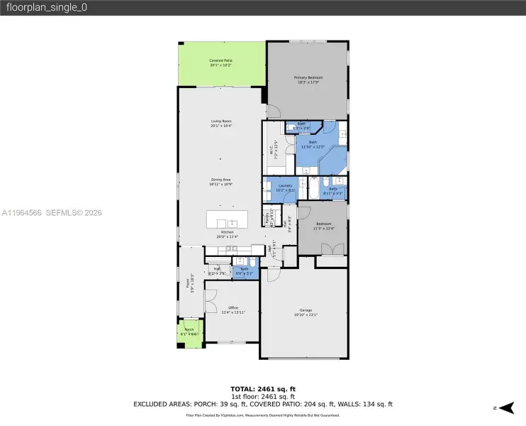 2D floor plan layout of this home in , Parkland, FL (Image 4).