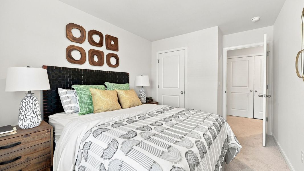 Furnished interior view inside a new home in The Townes at Hunter Hill, Rocky Mount (Image 25).