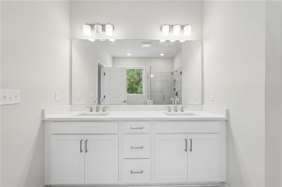 Furnished interior view inside a new home in Haley Station, Canton (Image 26).