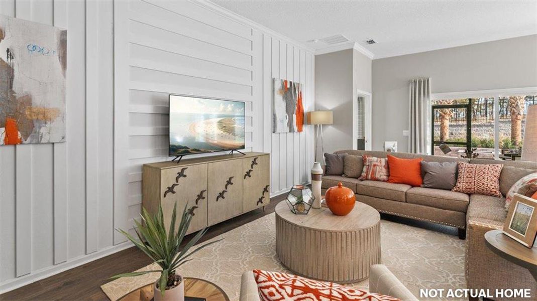Furnished interior view inside a new home in Sawmill Branch, Palm Coast (Image 18).