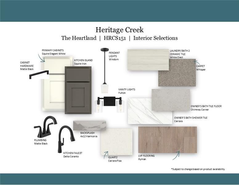 Sample of building materials used in homes in Heritage Creek, Nashville (Image 31). Sample of building materials used in homes in Heritage Creek, Nashville (Image 31).