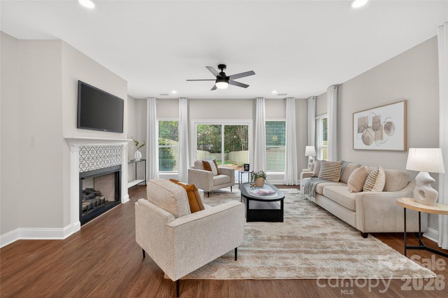 Furnished interior view inside a new home in , Charlotte (Image 17).