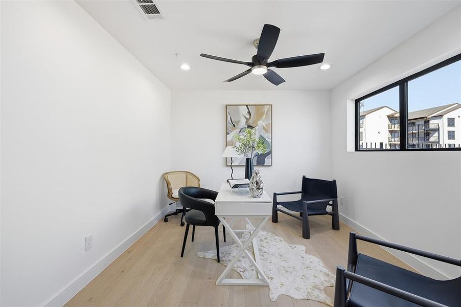 Furnished interior view inside a new home in , Dallas (Image 18).
