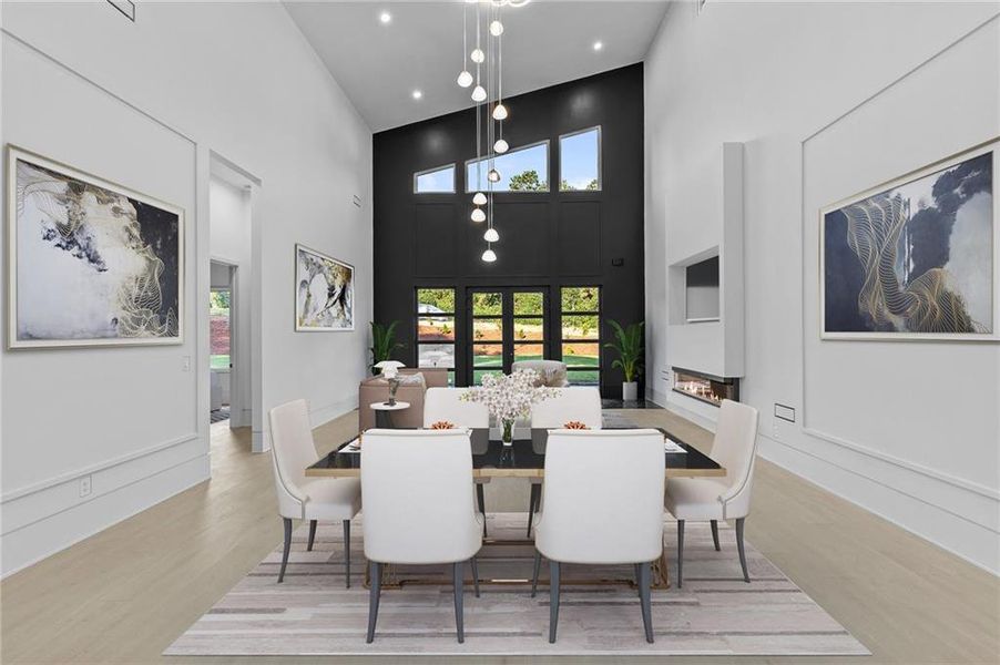 Furnished interior view inside a new home in , Winder (Image 38).