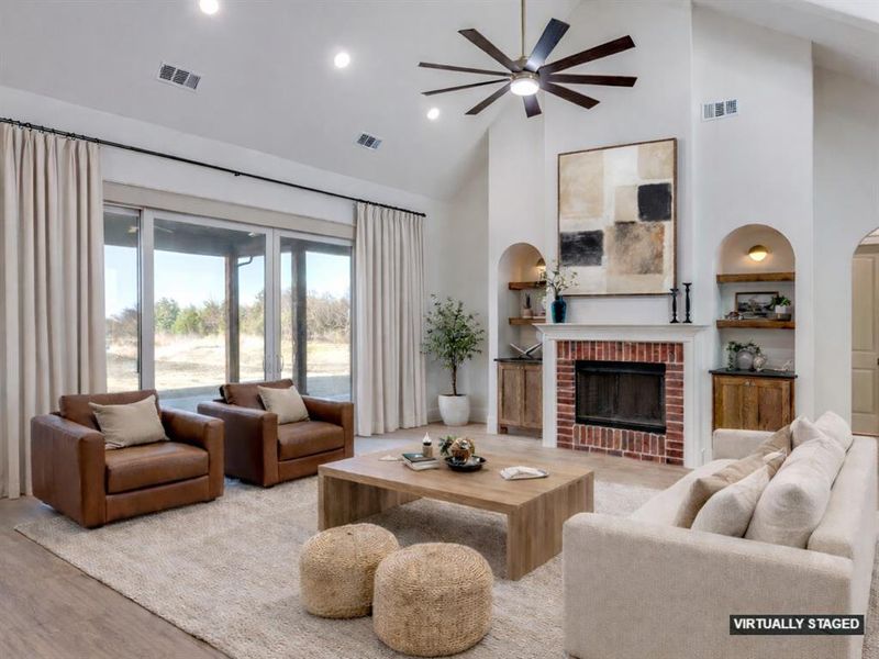 Furnished interior view inside a new home in , Waxahachie (Image 29).