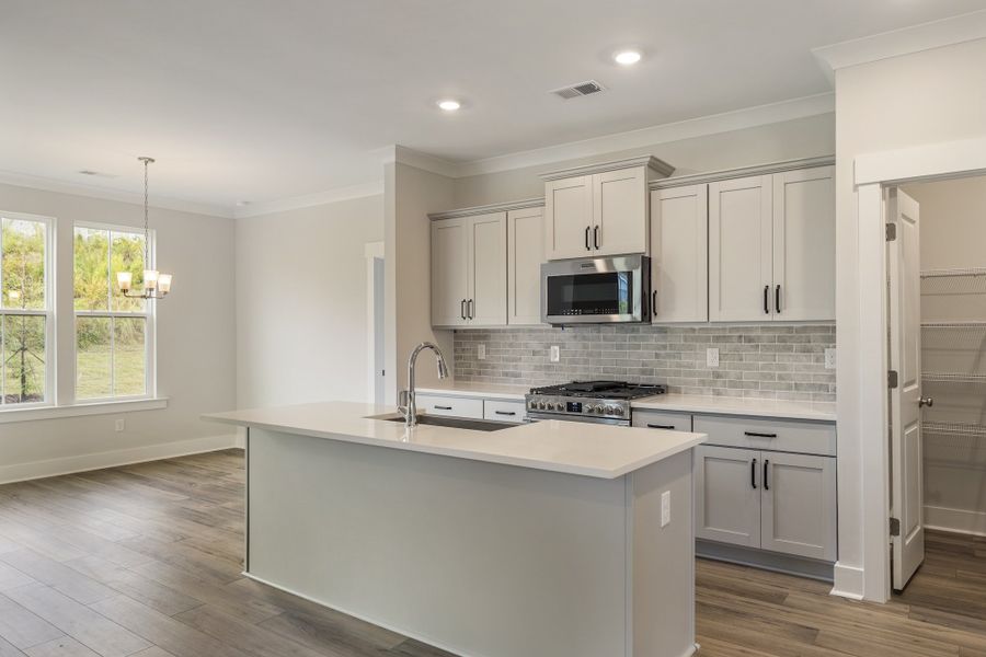 Furnished interior view inside a new home in Cottages at Lake Emory, Inman (Image 6). Furnished interior view inside a new home in Cottages at Lake Emory, Inman (Image 6).