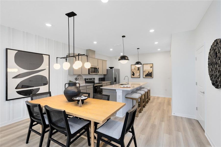 Furnished interior view inside a new home in Silverleaf Oaks, Winter Garden (Image 12).
