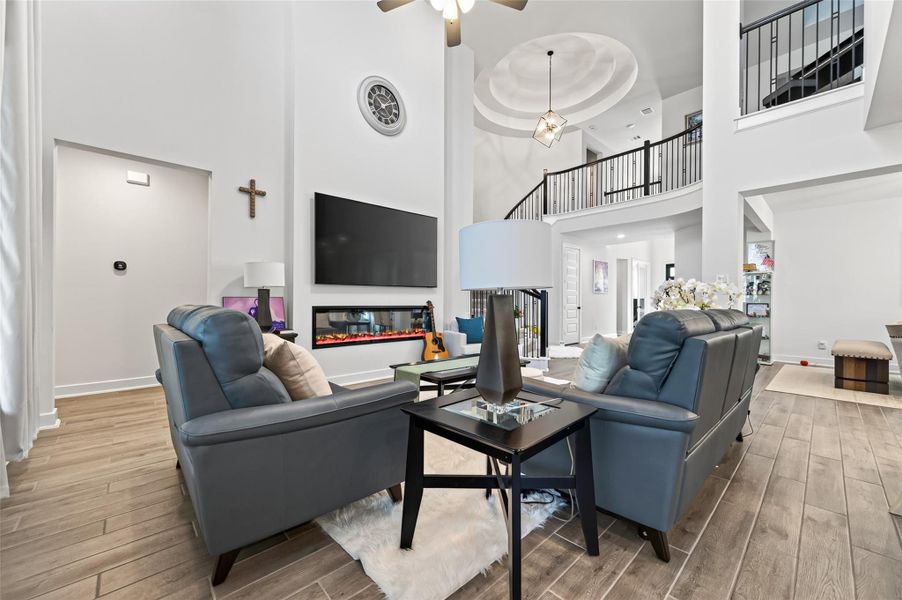 Furnished interior view inside a new home in Sunterra, Katy (Image 11). Furnished interior view inside a new home in Sunterra, Katy (Image 11).