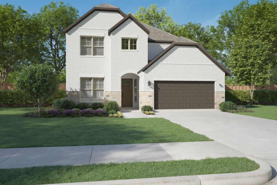 Representative exterior photo of a completed home built from the Anatole by Centre Living Homes in Haven Ranch, Waxahachie, TX (Image 5).