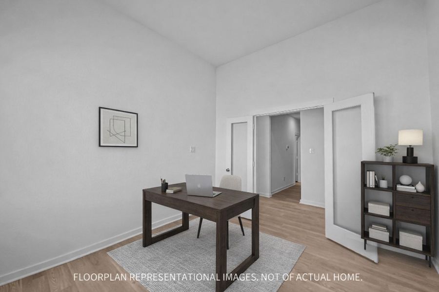 Furnished interior view inside a new home in Marvida, Cypress (Image 10).