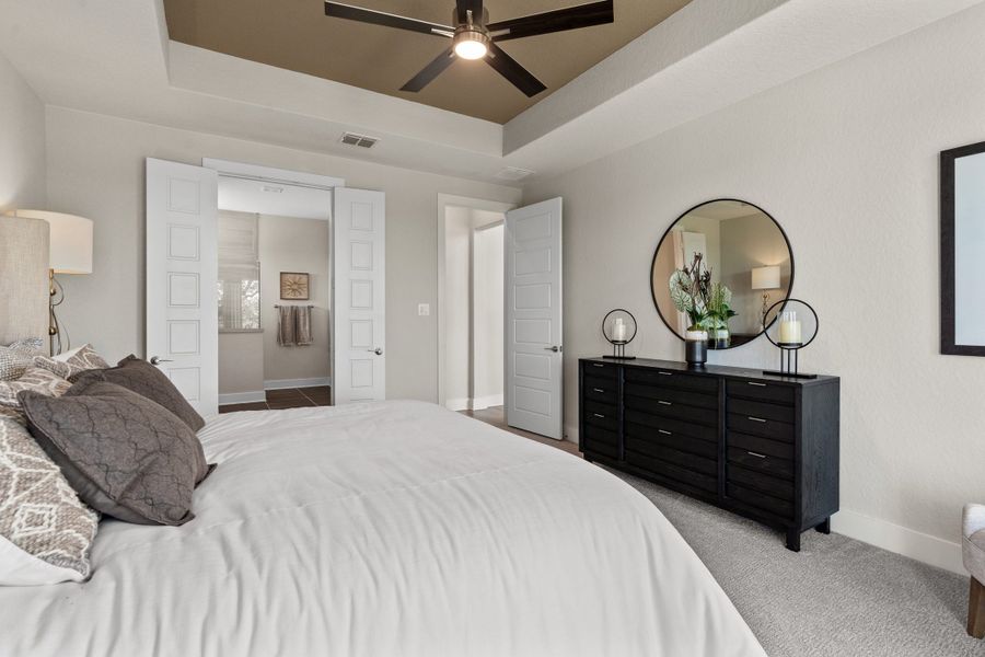 Furnished interior view inside a new home in Esperanza – New Phase Now Selling, Boerne (Image 25). Furnished interior view inside a new home in Esperanza – New Phase Now Selling, Boerne (Image 25).