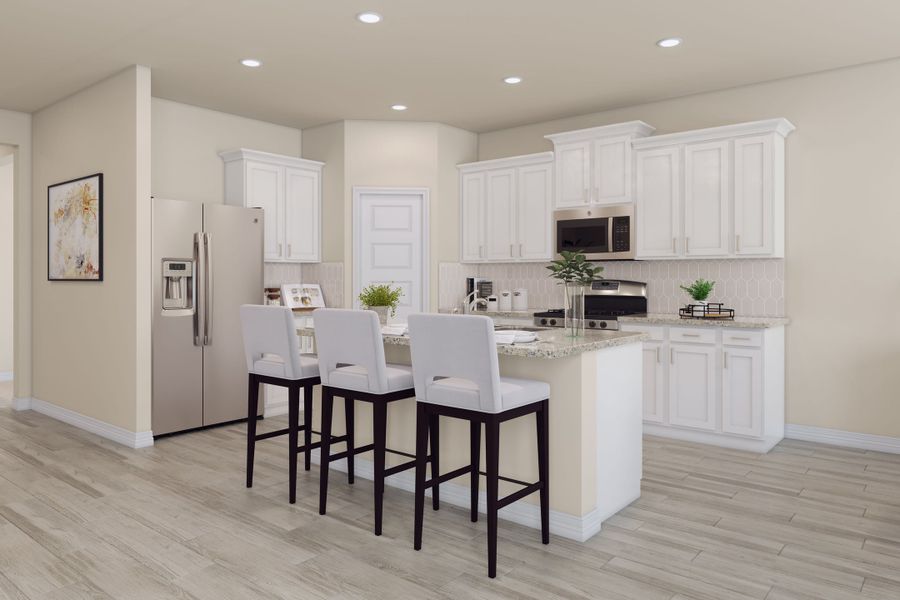 Furnished interior view inside a new home in Mason Woods, Cypress (Image 12).