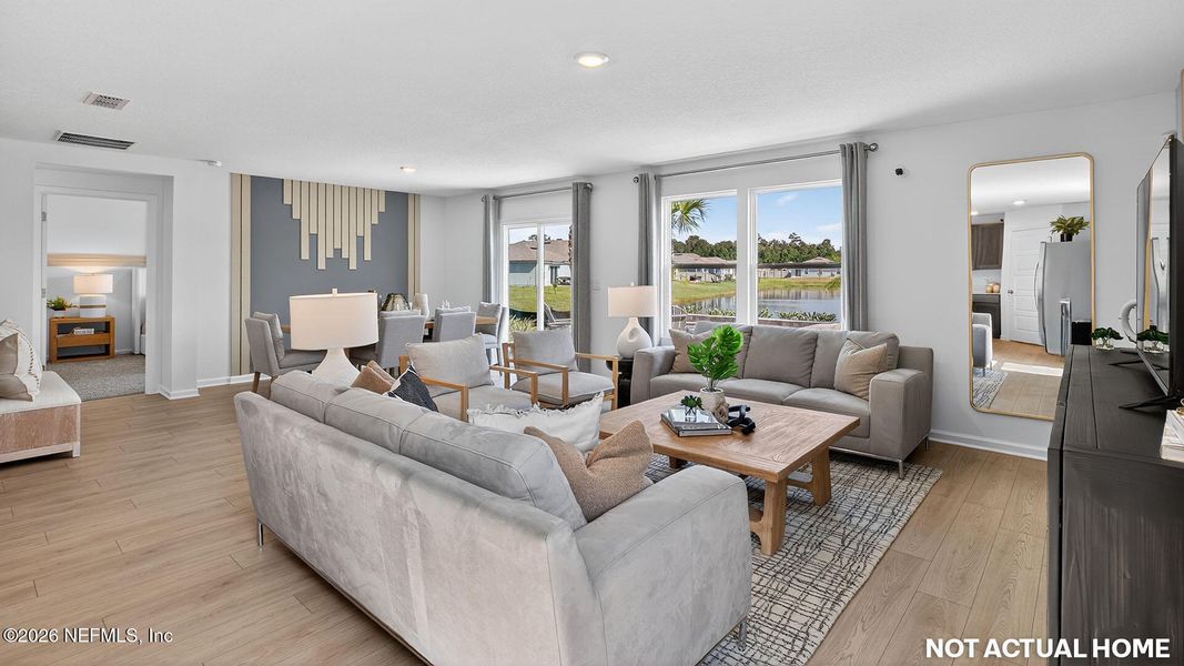 Furnished interior view inside a new home in Rookery, Green Cove Springs (Image 17).