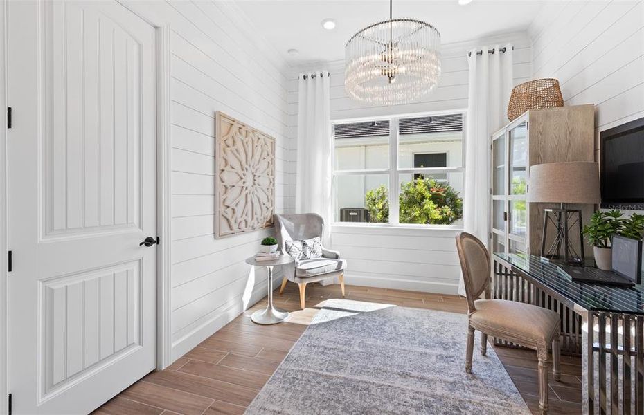 Furnished interior view inside a new home in BeachWalk by Manasota Key, Englewood (Image 8).