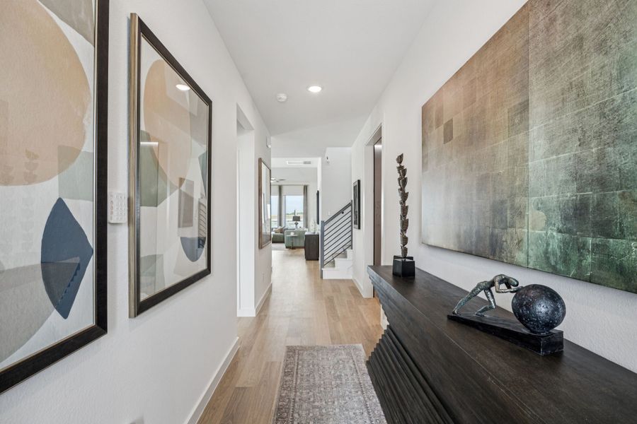 Entry in the Trinity home plan by Trophy Signature Homes – REPRESENTATIVE PHOTO