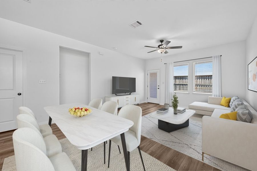 Furnished interior view inside a new home in Sunfield, Buda (Image 13).