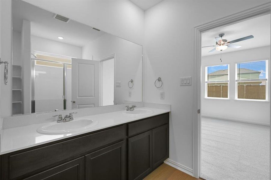 Furnished interior view inside a new home in River Ridge, Crandall (Image 13). Furnished interior view inside a new home in River Ridge, Crandall (Image 13).