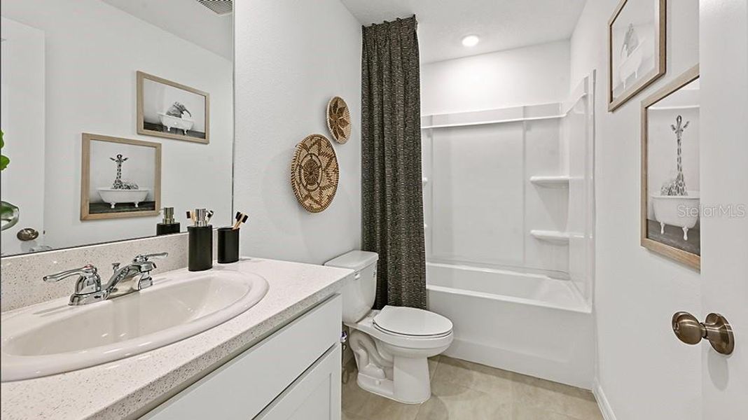 Furnished interior view inside a new home in Waterstone, Groveland (Image 15).