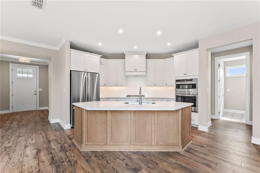 Furnished interior view inside a new home in The Courtyards at Post Road, Cumming (Image 7).