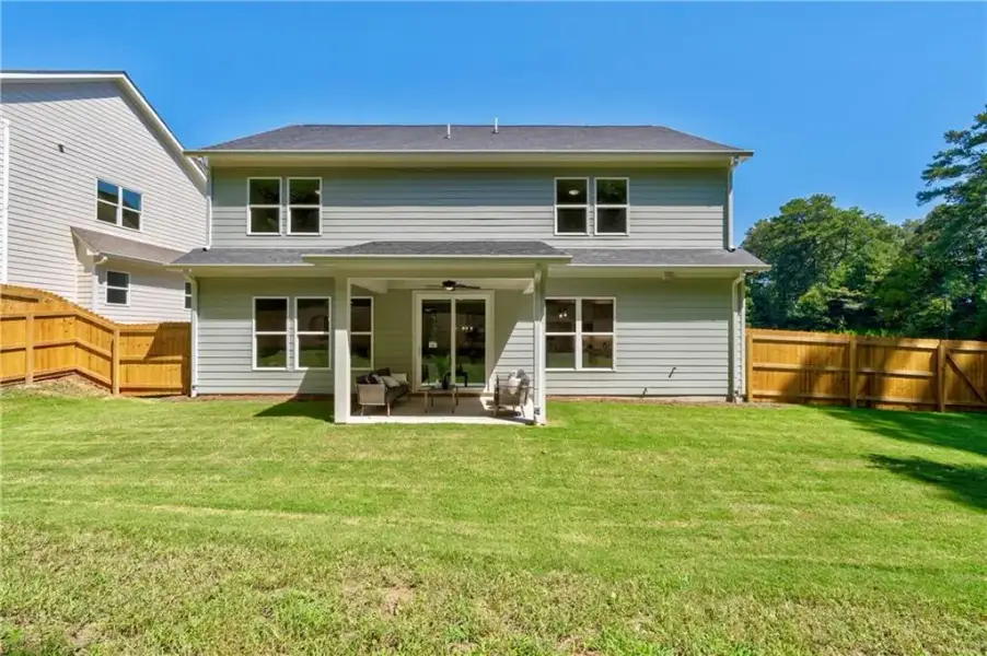Exterior details and patio area of a home in , Atlanta (Image 4).