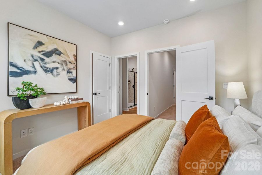 Furnished interior view inside a new home in Anderson Street Townhomes, Charlotte (Image 11).