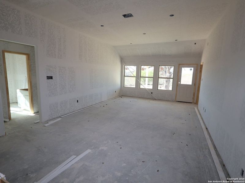 In-progress construction of a new home in Cinco Lakes, San Antonio, TX (Image 19).