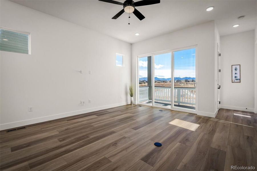 Spacious, unfurnished interior of a new home in Revel Crossing at Wolf Ranch - The Panorama Collection, Colorado Springs (Image 34).