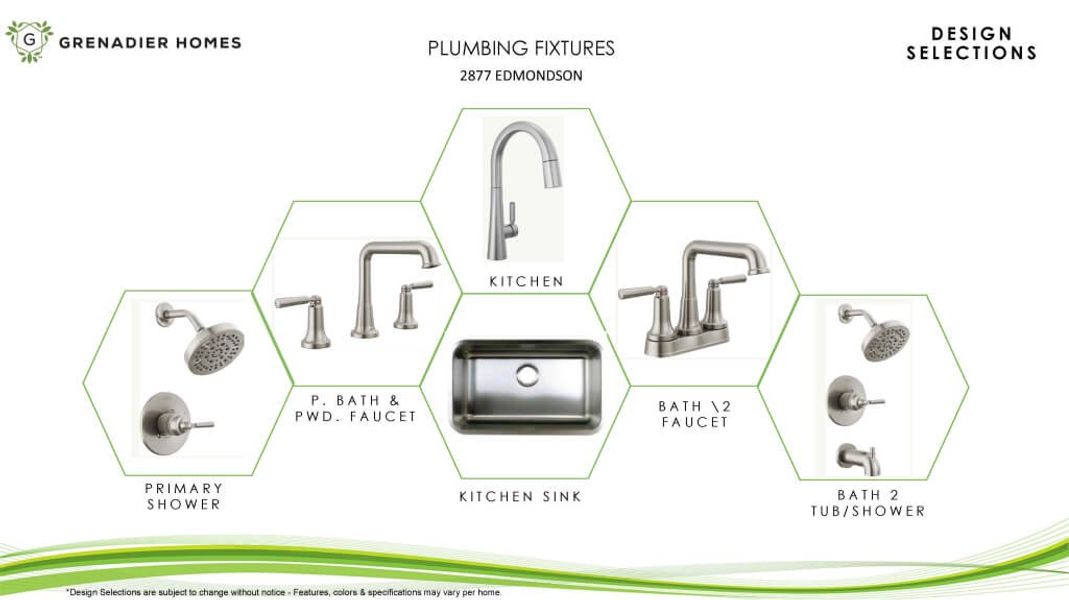 Sample of building materials used in homes in The Tribute, The Colony (Image 5).