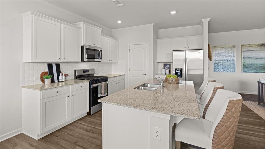 Furnished interior view inside a new home in Lost Creek, Dallas (Image 30).