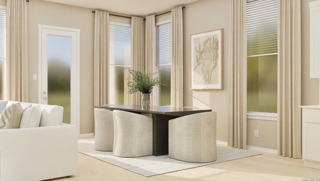 Furnished interior view inside a new home in Brookmill, San Antonio (Image 5). Furnished interior view inside a new home in Brookmill, San Antonio (Image 5).