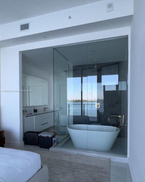 Furnished interior view inside a new home in , Miami (Image 8).