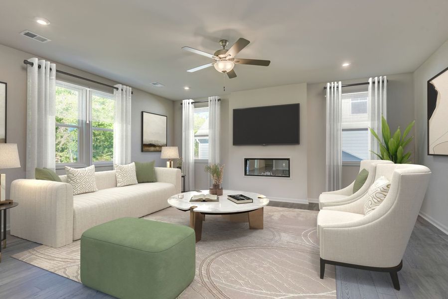 Representative furnished interior of a home built from the The Kershaw by Stanley Martin Homes in Boykin Hills, Chapin (Image 22).