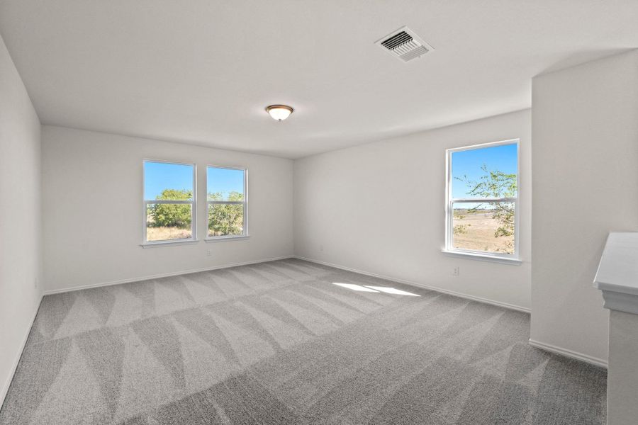 Spacious, unfurnished interior of a new home in Salerno - Heritage Collection, Round Rock (Image 24). Spacious, unfurnished interior of a new home in Salerno - Heritage Collection, Round Rock (Image 24).