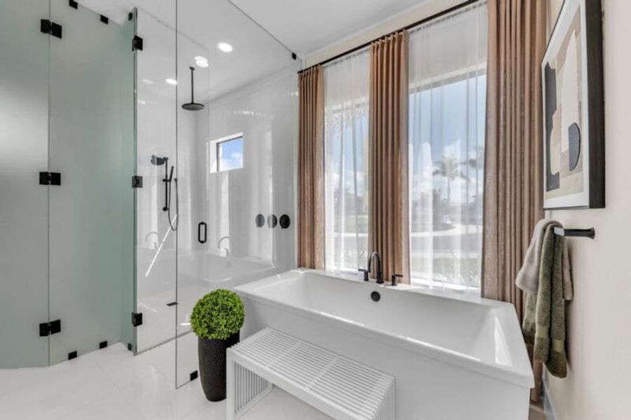 Representative furnished interior of a home built from the Silver Palm – Phase 2 by Medallion Home in Aqua, Bradenton (Image 49).