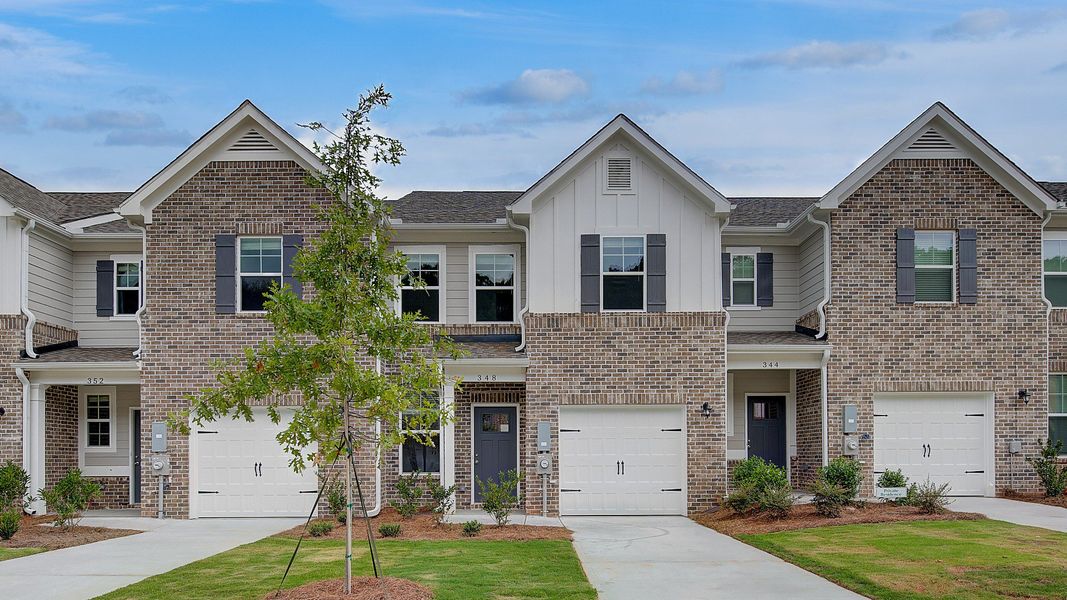 Representative exterior photo of a completed home built from the Annalise by DRB Homes in Avery Landing, McDonough, GA (Image 1).