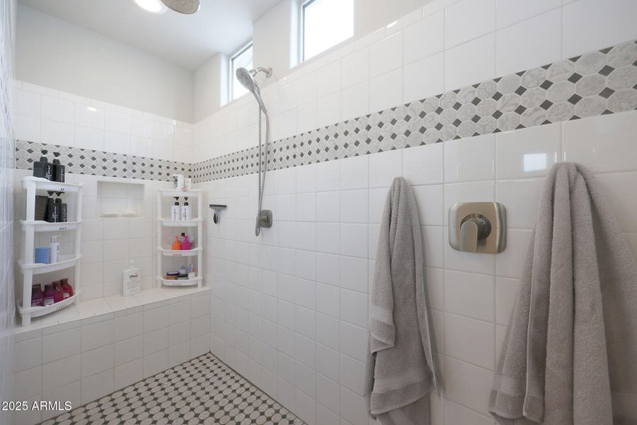 Primary Shower with Rain Showerhead