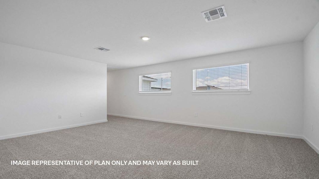 Spacious, unfurnished interior of a new home in Trails at Wildhorse, Austin (Image 15).