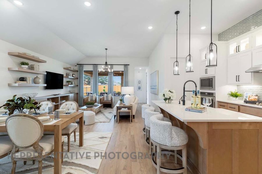 Furnished interior view inside a new home in Wolf Ranch, Georgetown (Image 10).