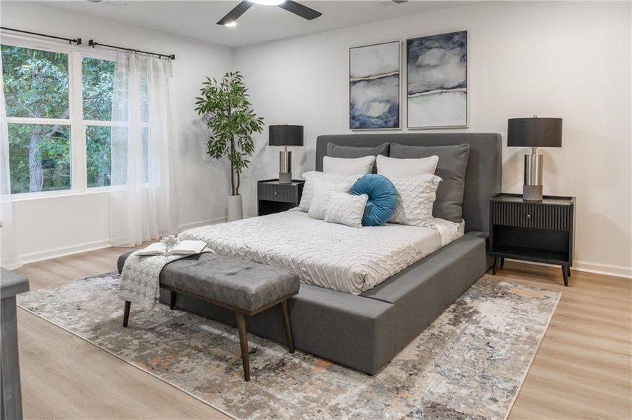 Furnished interior view inside a new home in , Ellenwood (Image 18). Furnished interior view inside a new home in , Ellenwood (Image 18).